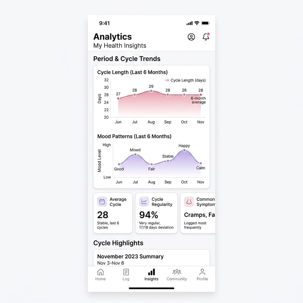Analytics and cycle charts