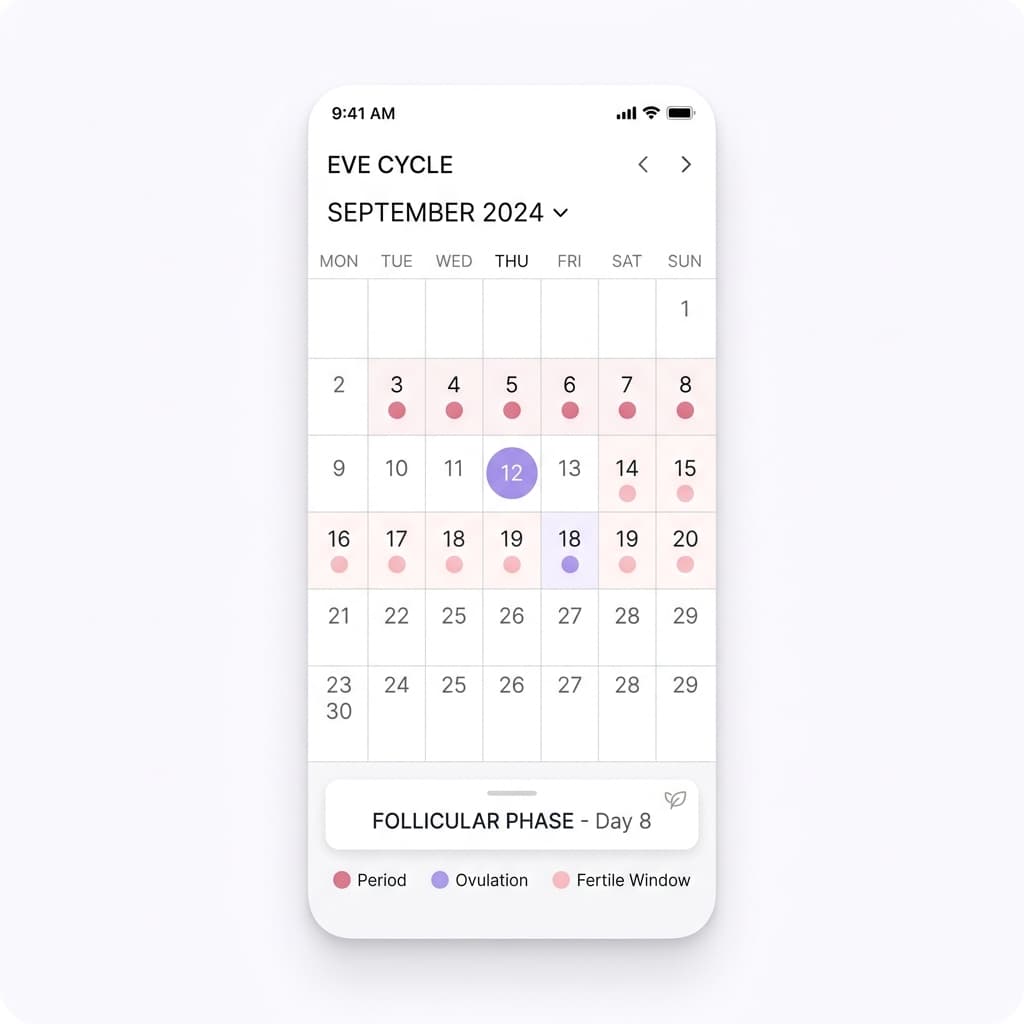 Calendar tracking view